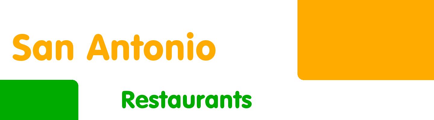 Best restaurants in San Antonio - Rating & Reviews